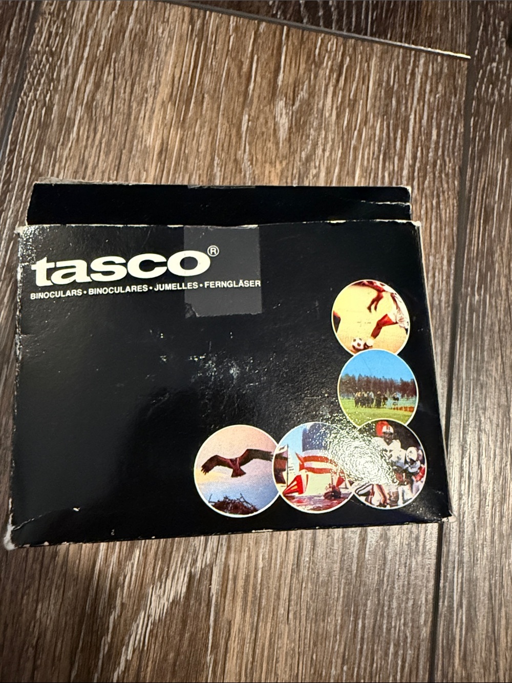 Tasco Binoculars Box - Black with Multicolor Graphics